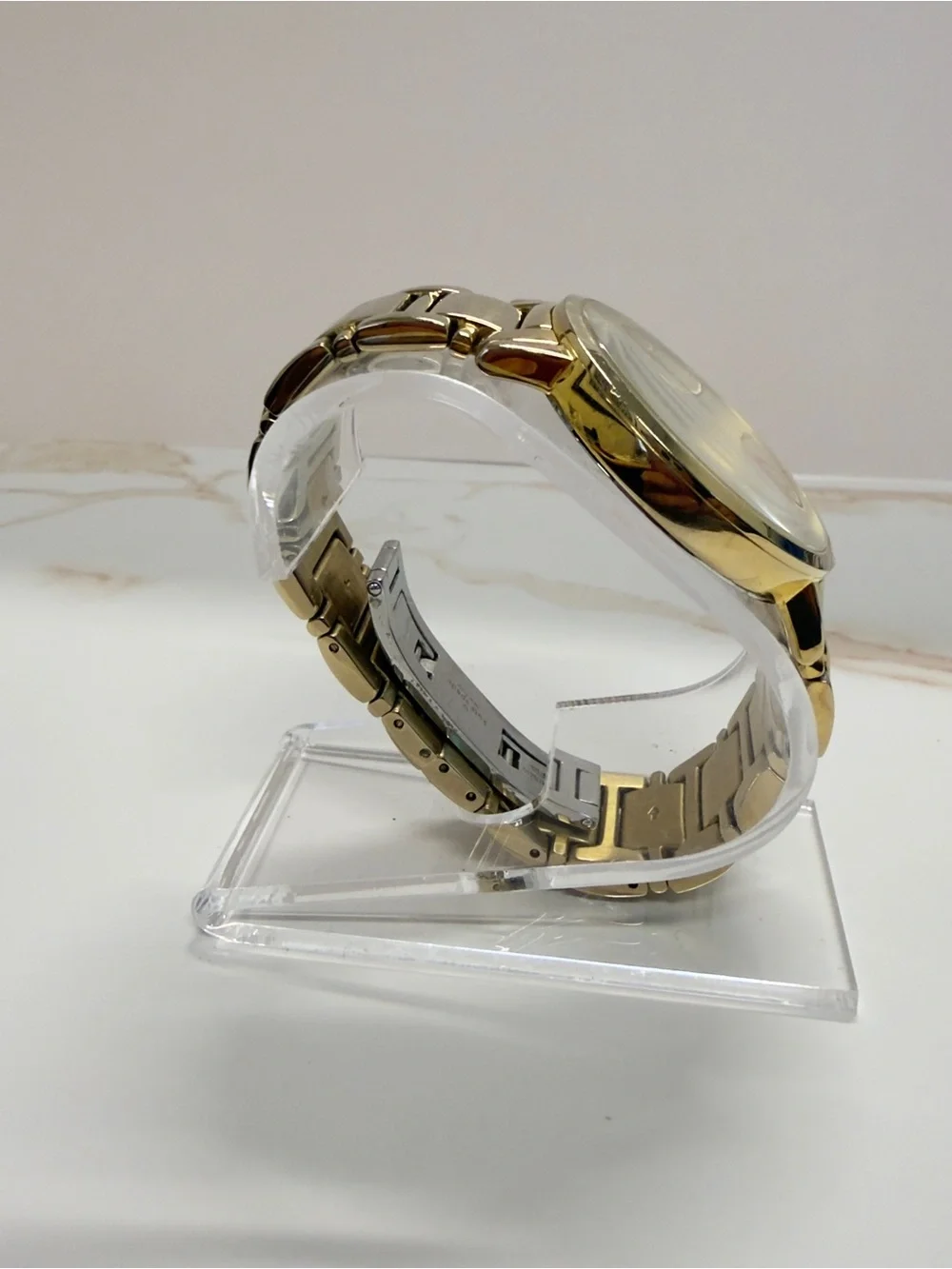 Kate Spade Gramercy Grand Gold Bracelet Watch White Dial